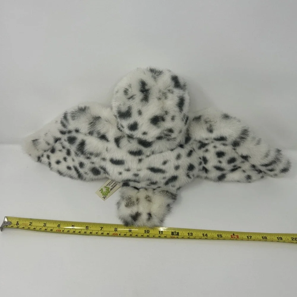 FOLKMANIS Snowy Owl Hand Puppet Full Body Rotating Head Moveable Wings